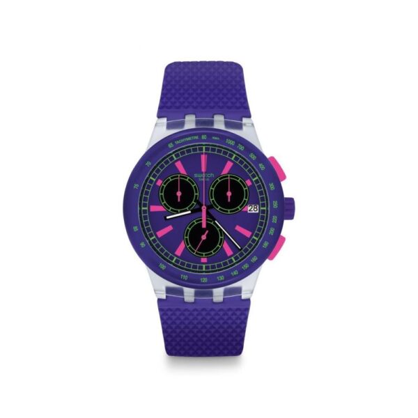 Orologio unisex crono Swatch Purp-Lol SUSK400