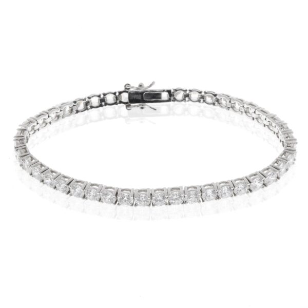 Bracciale tennis zirconi bianchi 4mm 20cm Oroshop