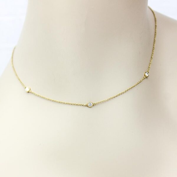 Collane stile tiffany argento dorato donna Oroshop