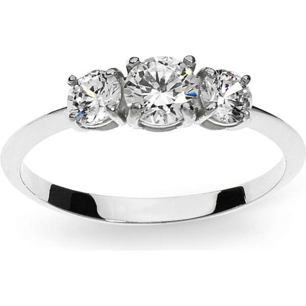 Anello in Oro Bianco Pietra Donna Ambrosia AAZ031