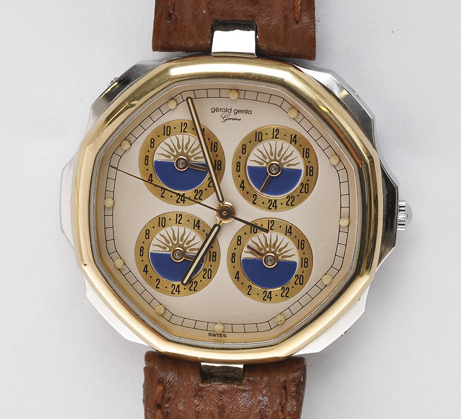 Orologio 4 fusi orari Maxi Time Gerald Genta 2901 - Oroshop