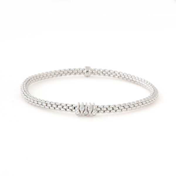 Bracciale Oro Bianco Fope Flex'it Prima 746B BBRM - immagine 3