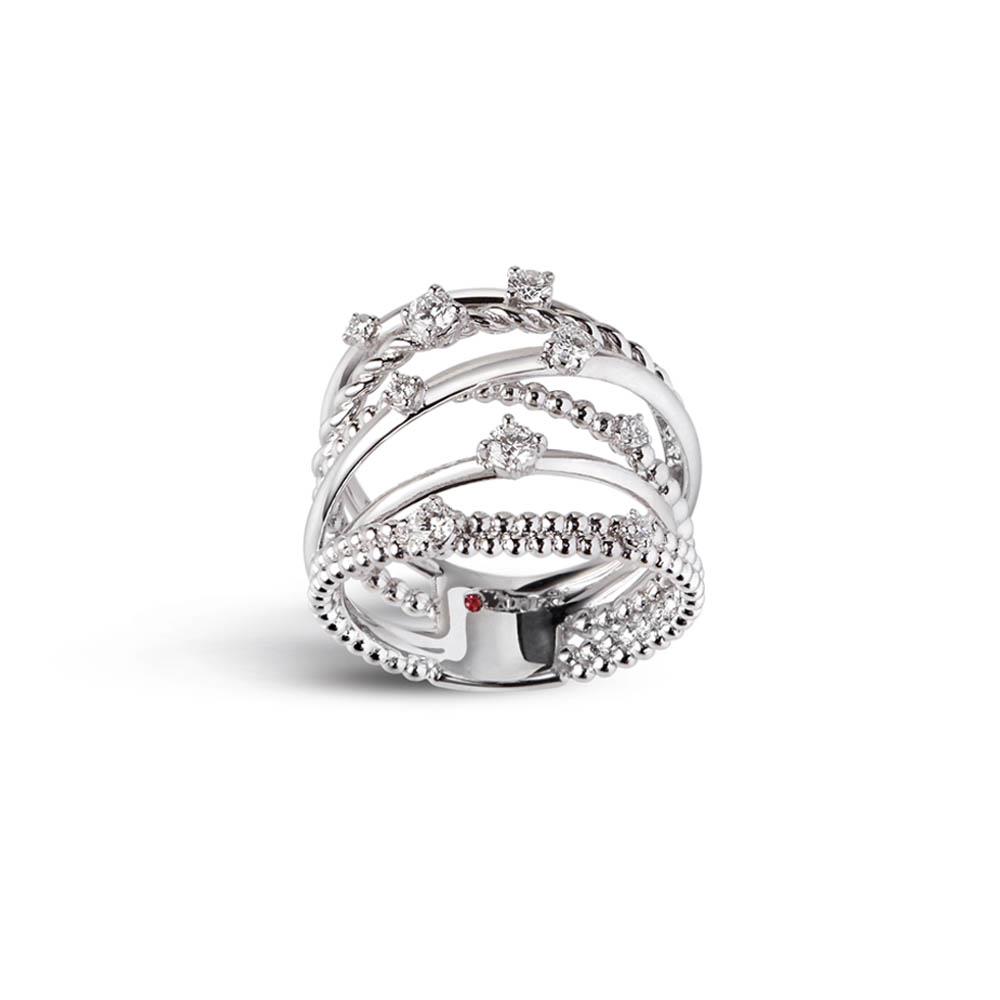 Anello fascia fantasia multifilo Alfieri St. John - immagine 2