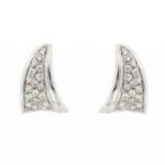 Orecchini Cerchio Oro Bianco Diamanti Crivelli