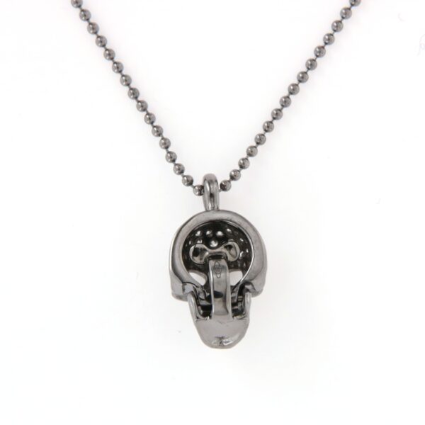 Collier Oro Brunito Teschio Pavè Diamanti Crivelli - immagine 4