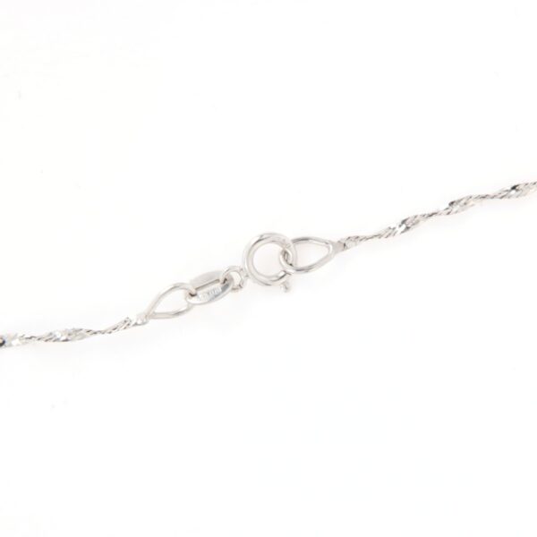 Collier Oro Bianco Croce Pavè Diamanti Chimento - immagine 3