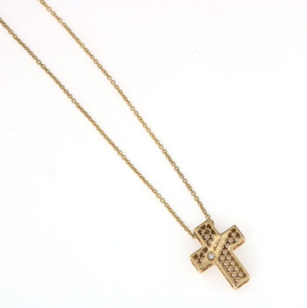 Collana croce diamanti Salvini