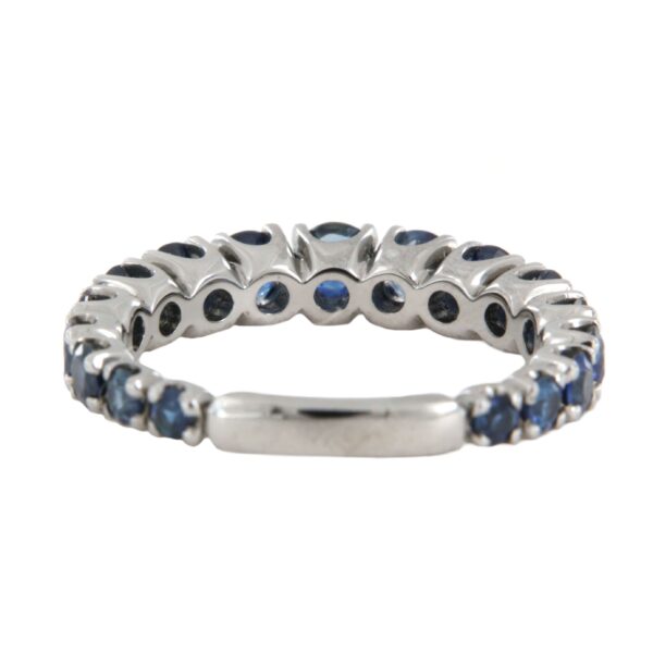 Anello Oro Girodito Sfinire Zaffiri Blu Crivelli - immagine 4