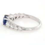 Anello Riviera Zaffiro Ovale Diamanti Crivelli - immagine 6