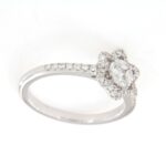 Anello Fiore Pavè Diamanti Crivelli - immagine 6