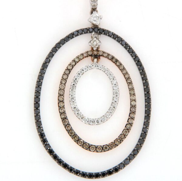 Collana Pendente Tre Ovali Diamanti Midas Touch - immagine 4