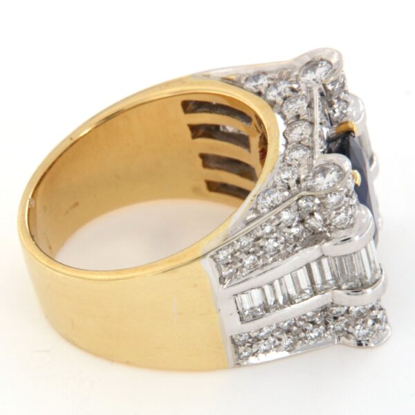 Anello Fascia Diamanti Zaffiro Crivelli - immagine 4