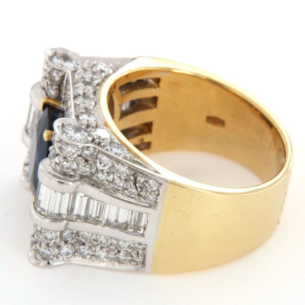 Anello Fascia Diamanti Zaffiro Crivelli - immagine 6