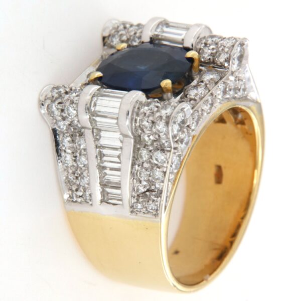 Anello Fascia Diamanti Zaffiro Crivelli - immagine 7