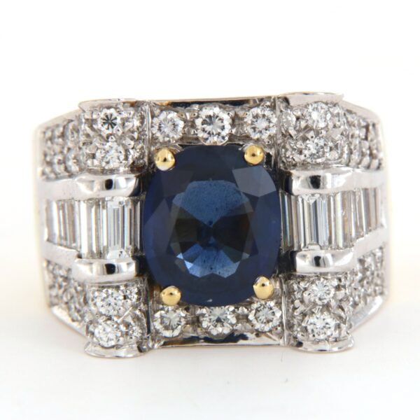 Anello Fascia Diamanti Zaffiro Crivelli - immagine 8