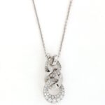 Collier Pendente Intrecciato Diamanti Crivelli