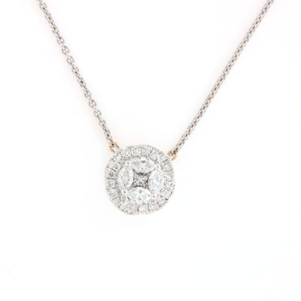 Collier Diamanti Navette Princess Pavè Crivelli