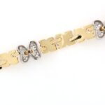 Bracciale Oro Giallo 18 kt Farfalle Diamanti - immagine 3