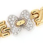 Bracciale Oro Giallo 18 kt Farfalle Diamanti - immagine 5