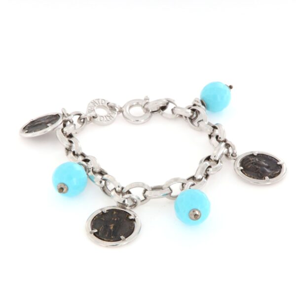Bracciale in argento 925 pietre turchese Vanto - immagine 6