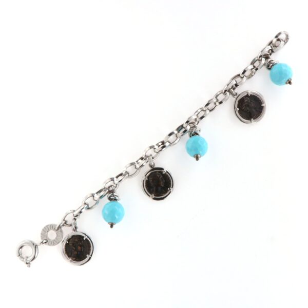 Bracciale in argento 925 pietre turchese Vanto