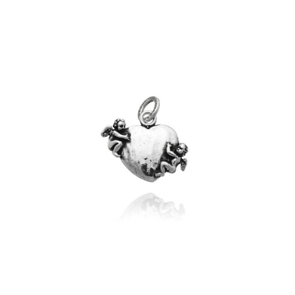Charm Cuore con Angeli Giovanni Raspini 06097