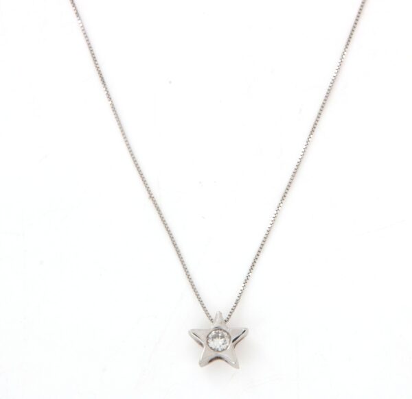 Collier stella con diamanti ct 0,09 Sinesi