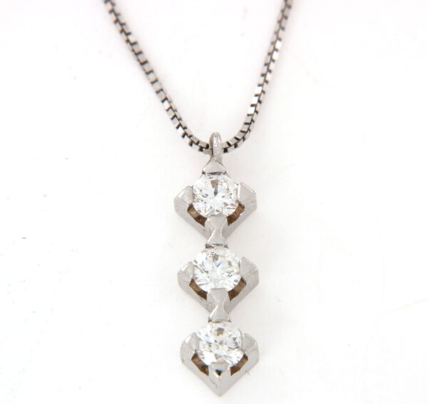 Collier trilogy diamanti ct 0,24 - immagine 2