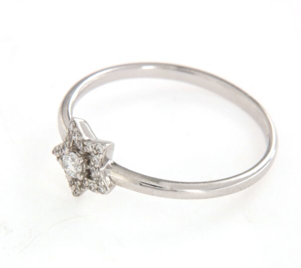 Anello fantasia stella diamanti ct0,12 Crivelli - immagine 4