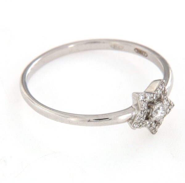 Anello fantasia stella diamanti ct0,12 Crivelli - immagine 3