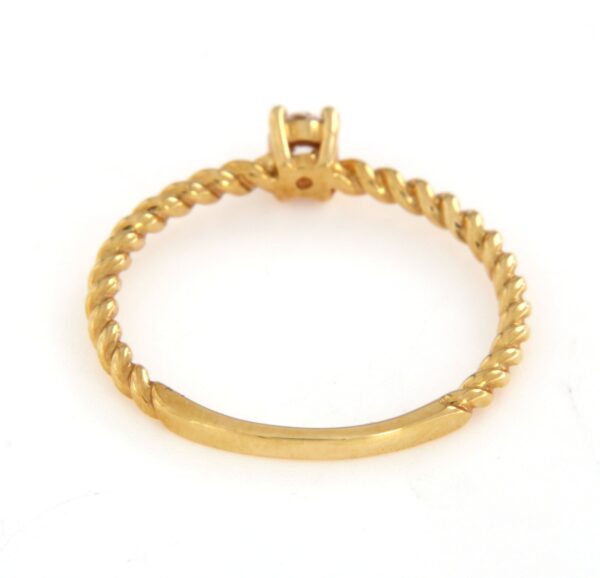 Anello solitario diamanti ct0,15 Sinesi - immagine 2
