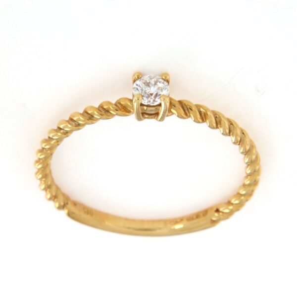 Anello solitario diamanti ct0,15 Sinesi