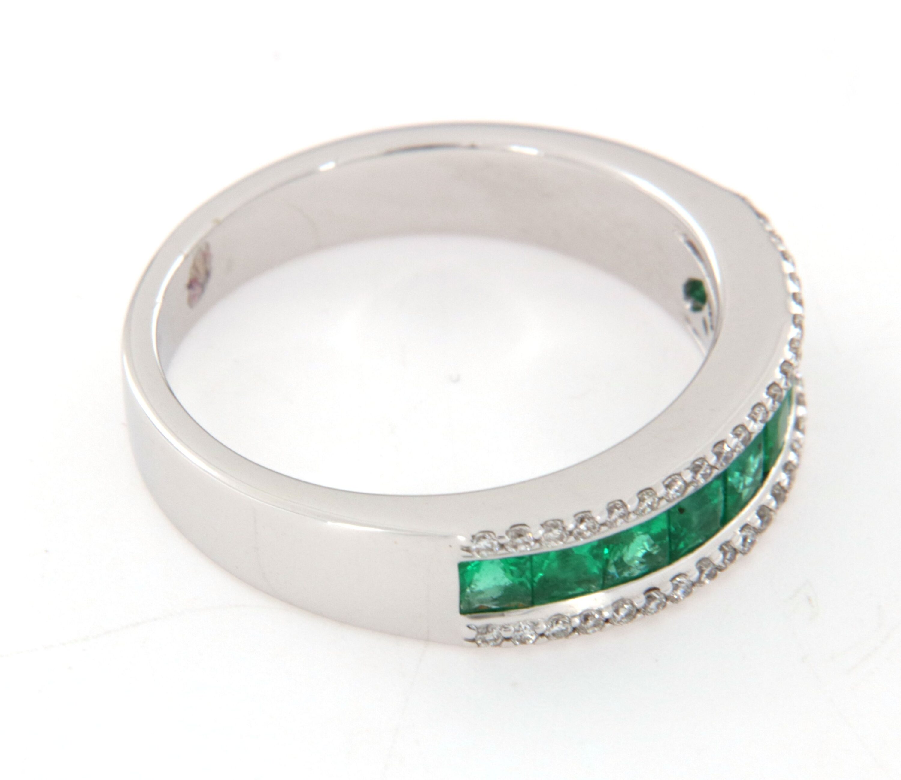 Anello riviera smeraldo diamanti Crivelli - immagine 4