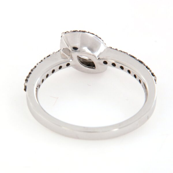 Anello Diamanti Bianchi Navette Neri Crivelli - immagine 5