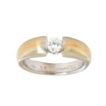 Anello Solitario Diamanti Oro Crivelli