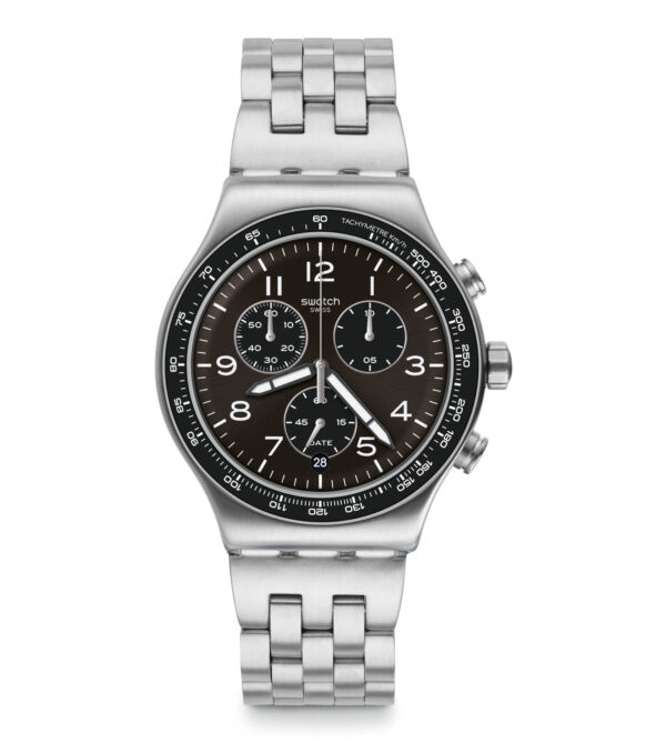 Orologio Cronografo Swatch Deep Grey YVS465G