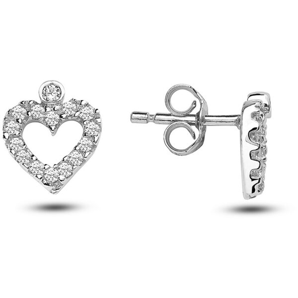 Orecchini Cuore Zirconi Ambrosia AOZ412