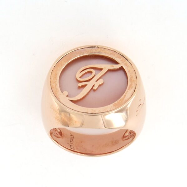 Anello Chevalier Iniziale F Bronzallure WSBZ01110P