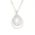 Collier Girogola Pendente Goccia Diamanti Crivelli - immagine 5