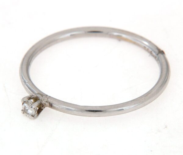 Anello solitario diamante ct0,04 Crivelli - immagine 3