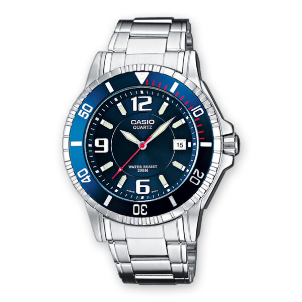 Orologio acciaio analogico Casio MTD-1053D-2AVES