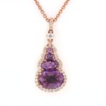 Collier Pendente Ametista Diamanti Crivelli - immagine 4