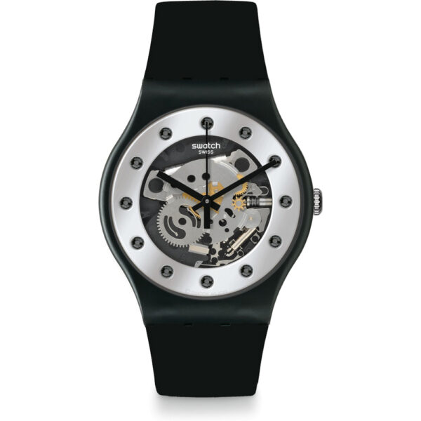 Orologio Solo Tempo Swatch Silver Glam SUOZ147