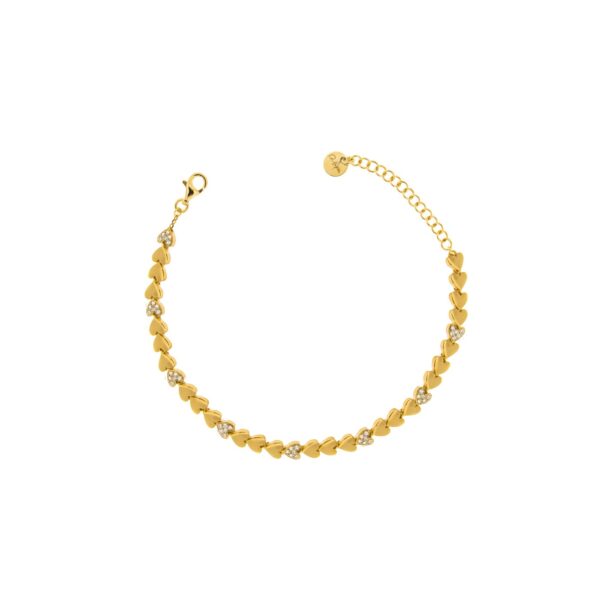 Bracciale Tennis Cuori Alternati Rue des Mille