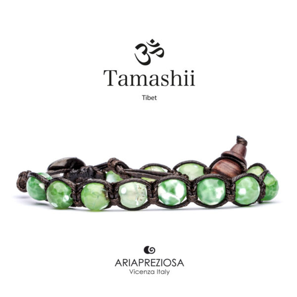 Bracciale Tamashii  Agata Verde Cracked BHS900-74