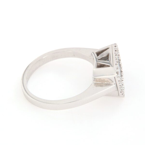 Anello Crivelli Acquamarina Oro Pavè Diamanti - immagine 4
