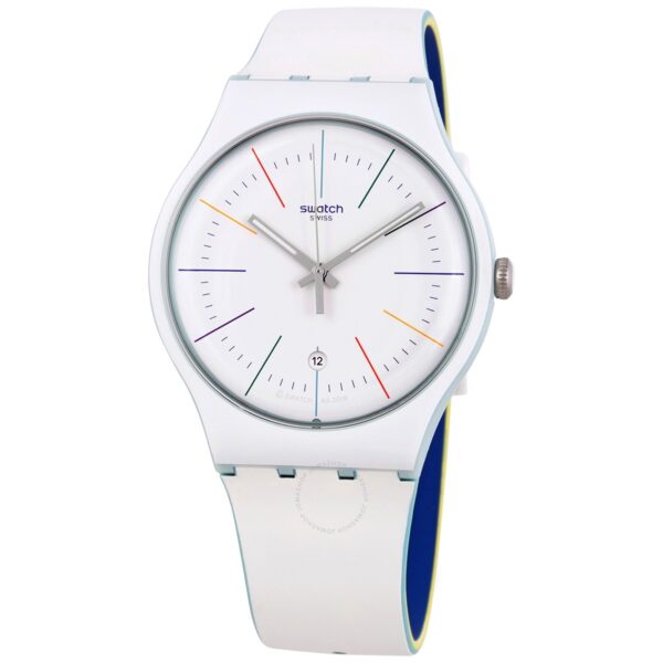 Orologio Solo Tempo Swatch White Layered SUOS404 - immagine 5