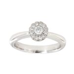 Anello Moretta Oro Bianco Diamanti Crivelli