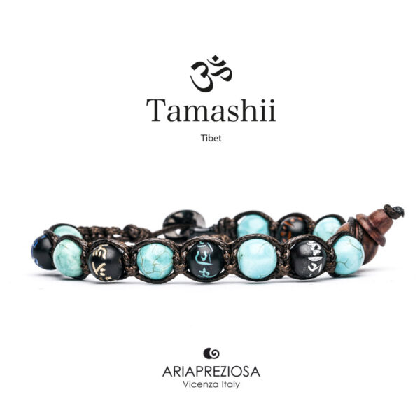 Bracciale Tamashii Mantra Agata Azzurra BHS200-53