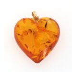 Ciondolo Cuore Ambra - immagine 4